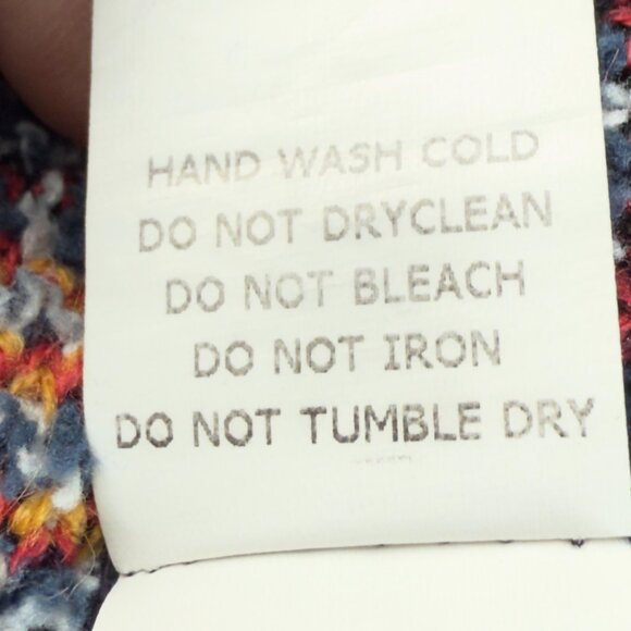 Davi & Dani Southwestern Knit Shawl Collar Cardigan, Size S – Navy Multi - Picture 12 of 12